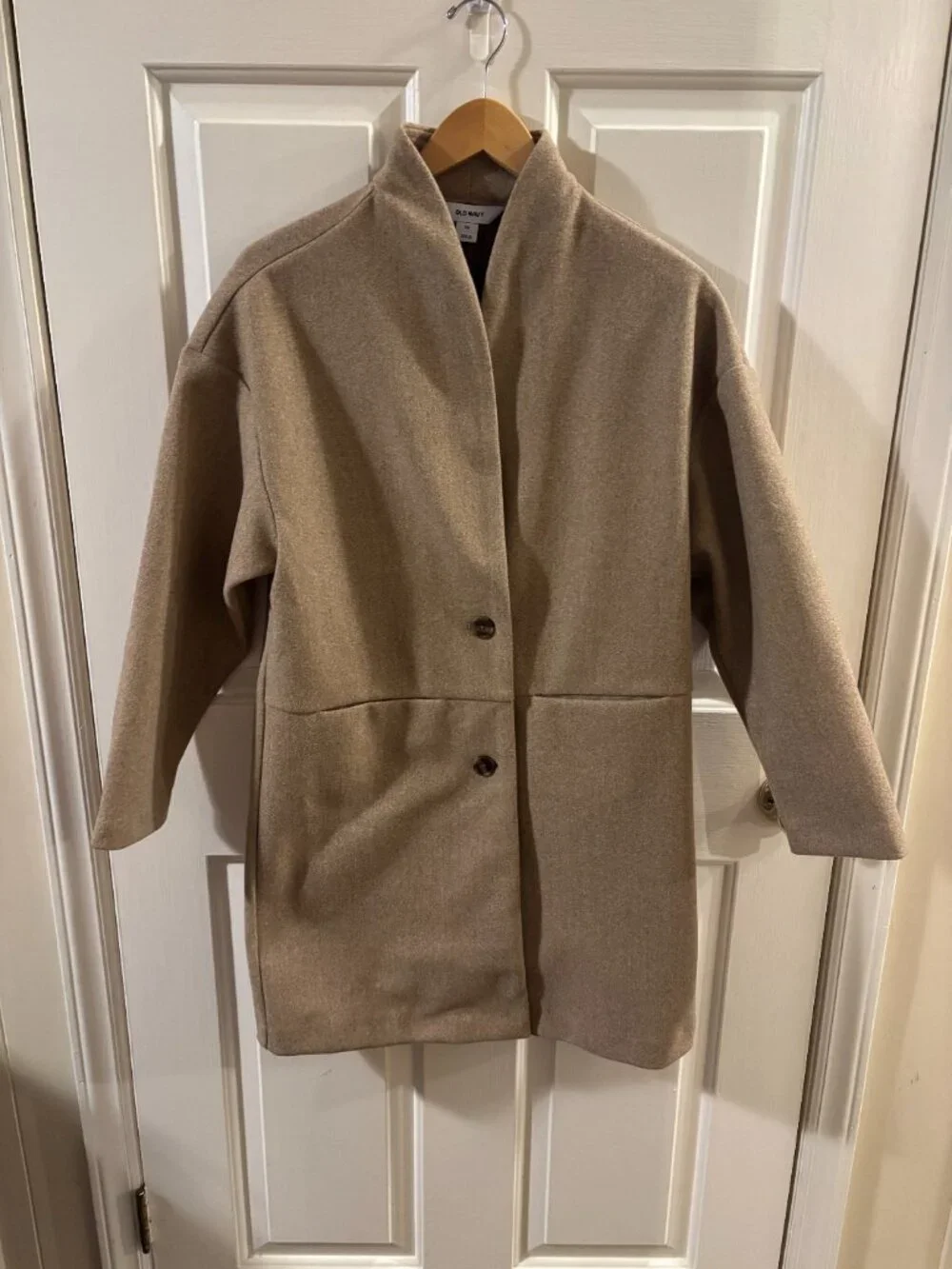 Old Navy Women's Long-Line Camel Color Cardigan Coat - EUC ~ Extra Small